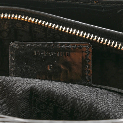 Christian Dior Patent Cannage Large Lady Dior Black 7 of 10