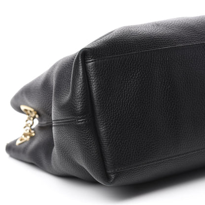 Gucci Pebbled Calfskin Medium Soho Chain Shoulder Bag Black 6 of 11