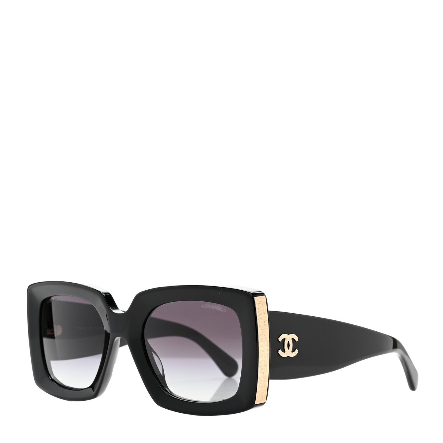 Acetate Rectangle Sunglasses 5435 Black