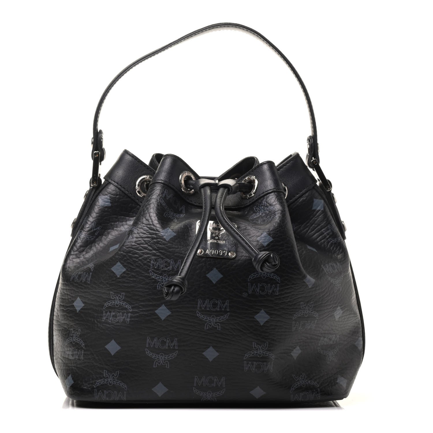 MCM Visetos Essential Drawstring Bucket Bag Black 1 of 15
