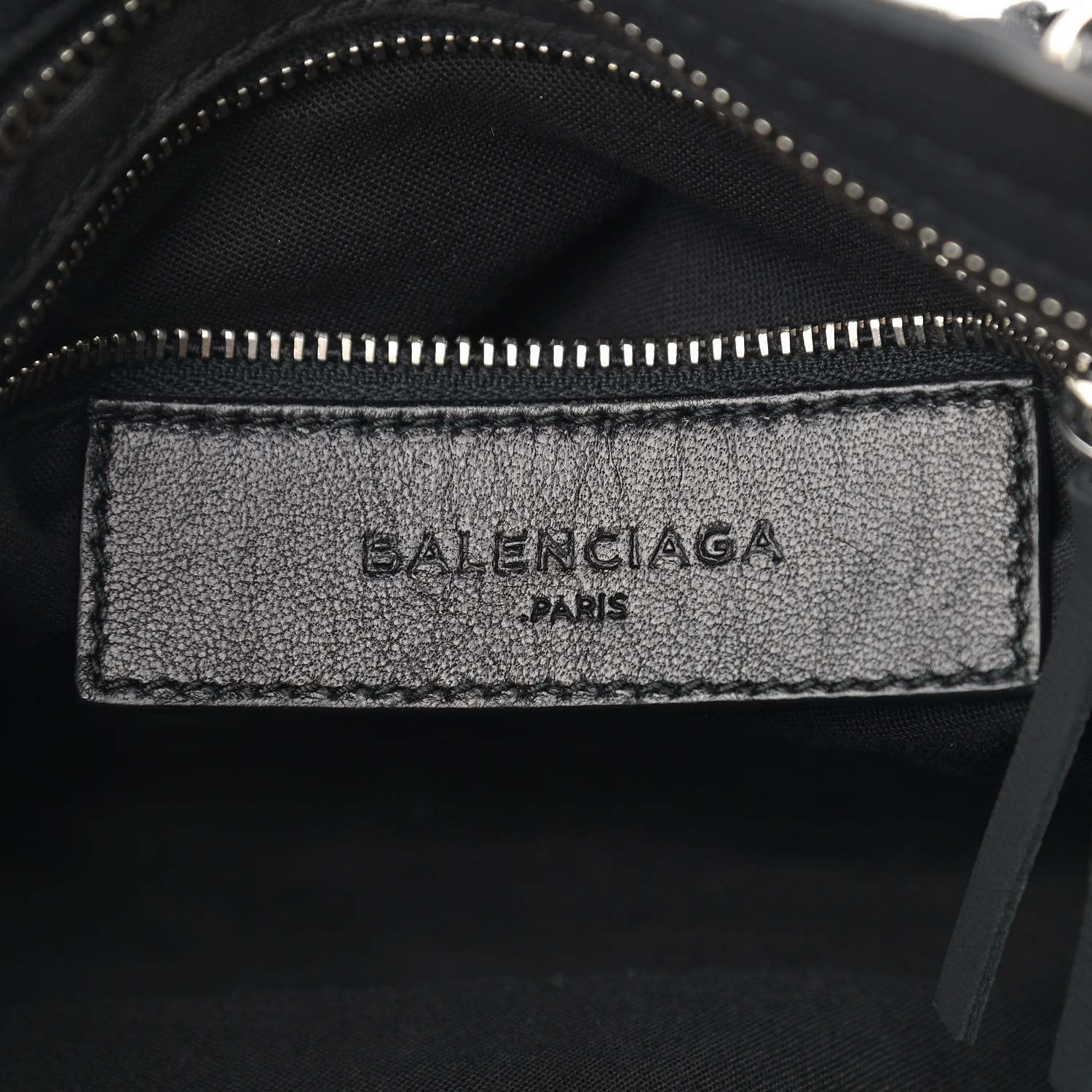 Balenciaga Mesh Agneau Arena Classic Silver Hardware Mini City Black Navy Orange 5 of 11