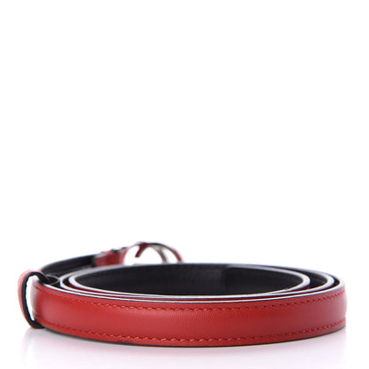 Gucci Moon Calfskin Nickel Interlocking G 20mm Belt 80 32 Tabasco 2 of 4