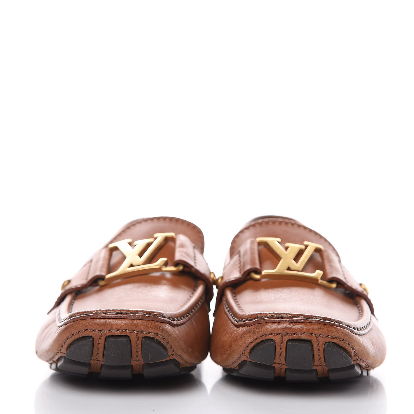 Calfskin Monte Carlo Moccasin Loafers 7 Cognac