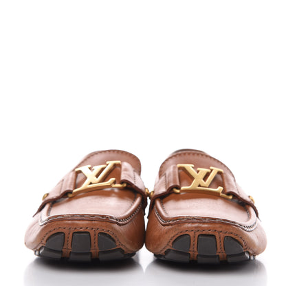 Louis Vuitton Calfskin Monte Carlo Moccasin Loafers 7 Cognac 2 of 13