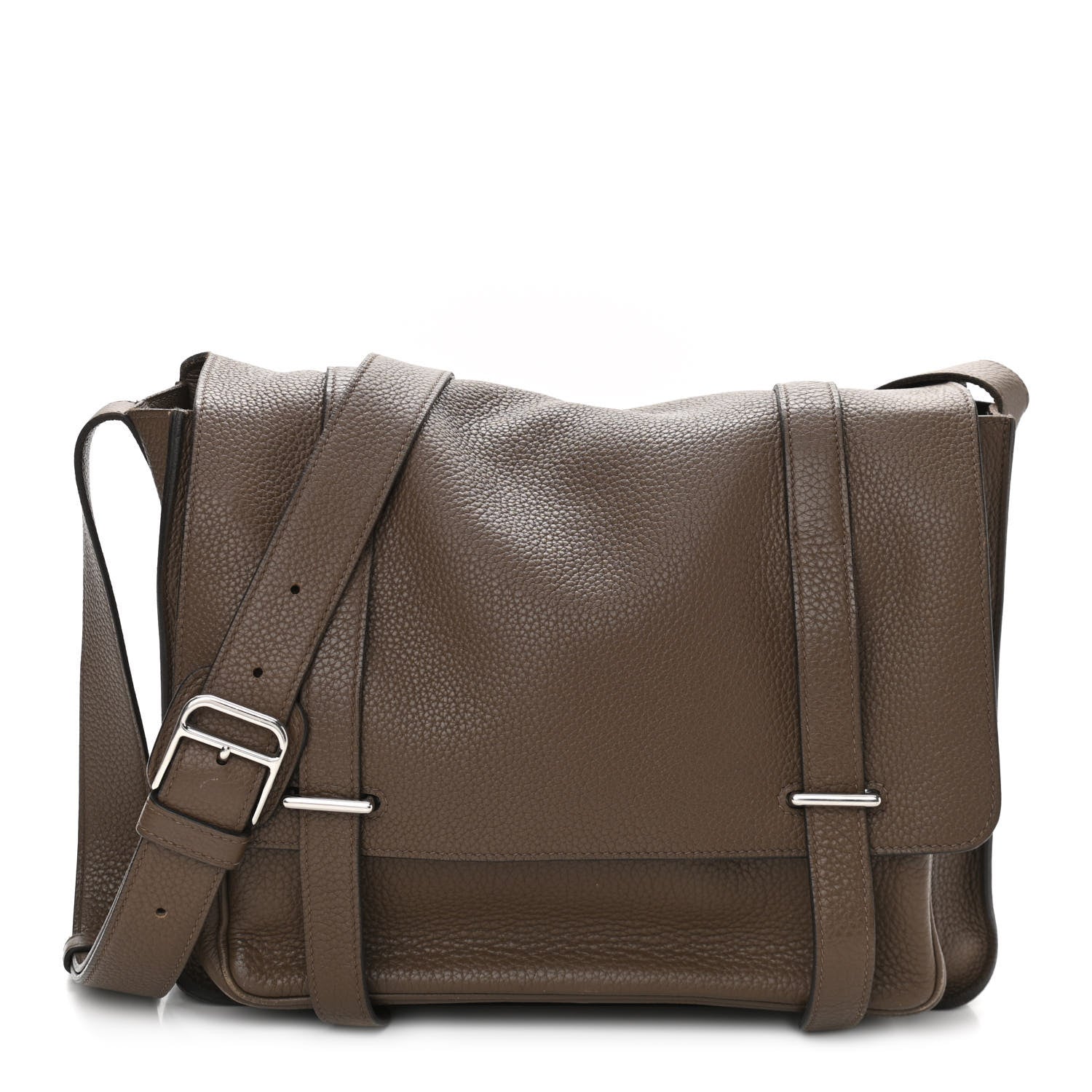 Hermes Taurillon Clemence Steve Caporal Messenger Cacao 1 of 14