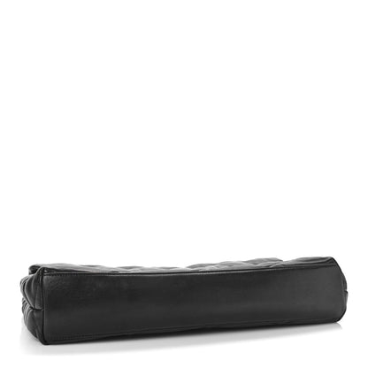 Saint Laurent Lambskin Quilted Sade Puffer Envelope Clutch Black 5 of 11