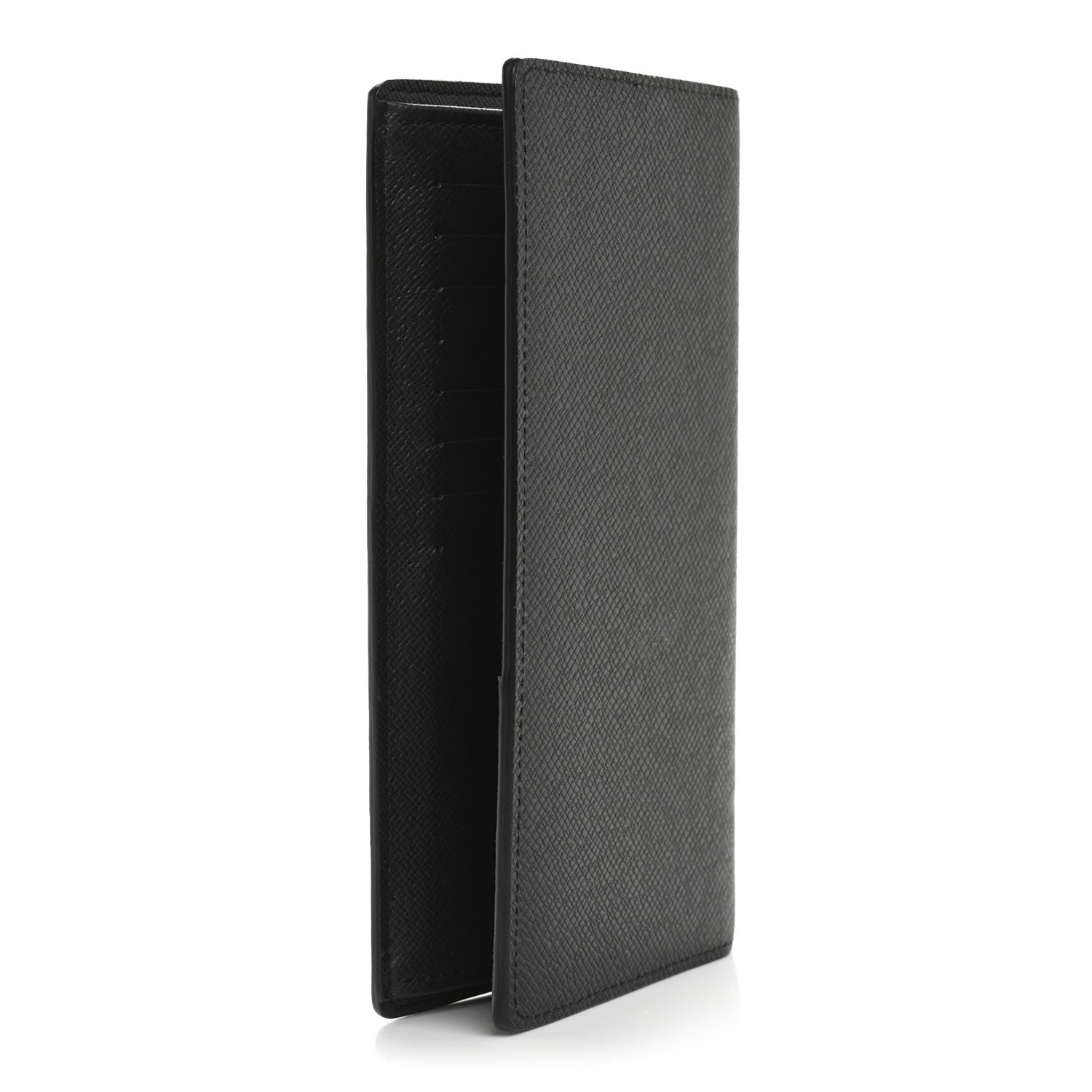 Louis Vuitton Taiga Brazza Wallet Black 3 of 8