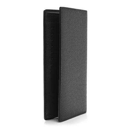 Louis Vuitton Taiga Brazza Wallet Black 3 of 8