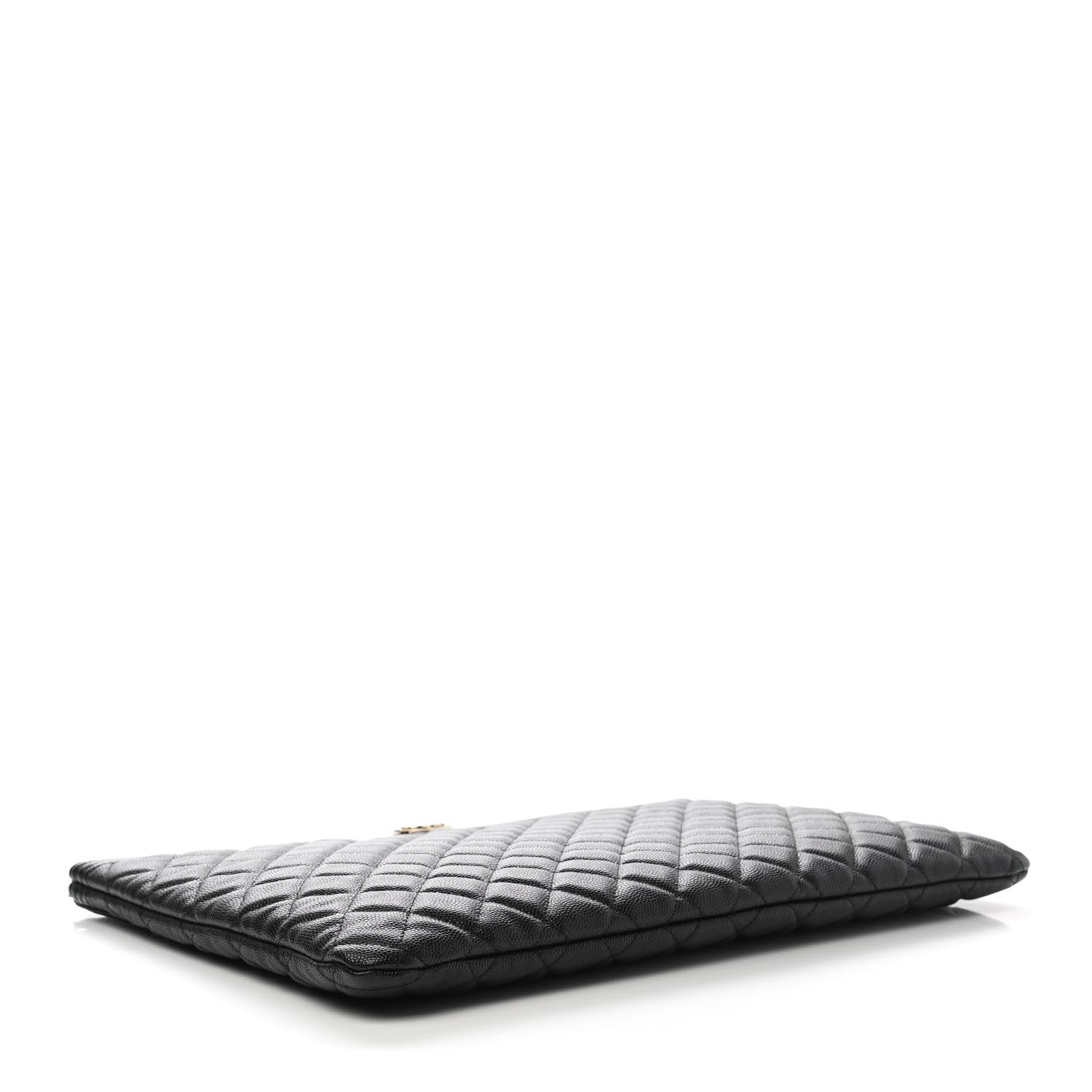 Chanel Caviar Quilted Large Boy Cosmetic Case Black 4 of 7