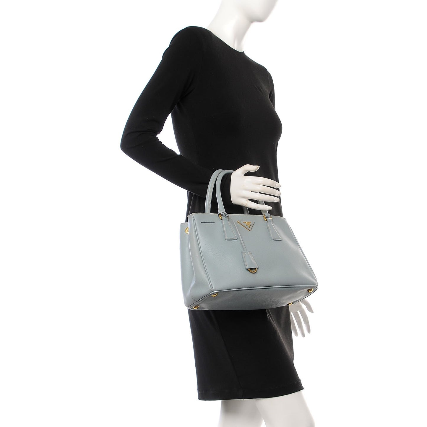 Saffiano Medium Galleria Double Zip Tote Astrale