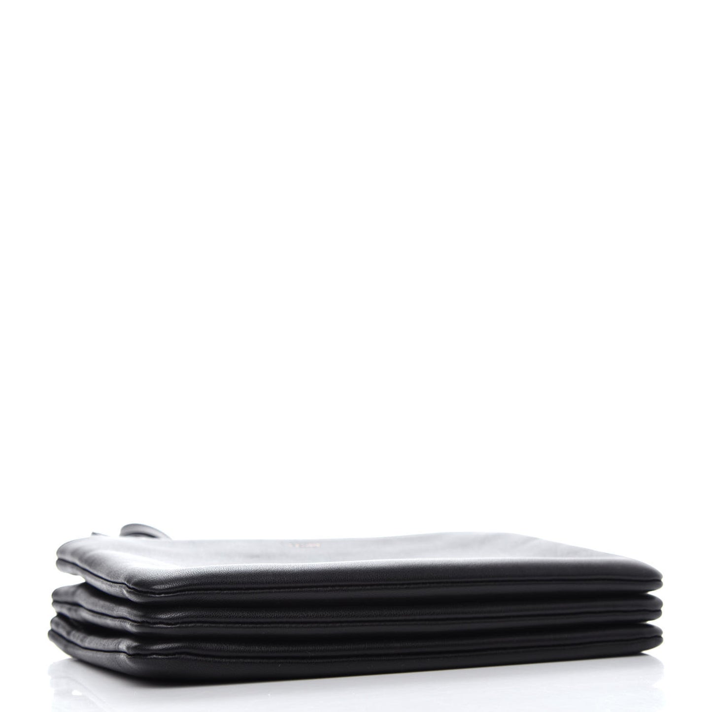 Lambskin Small Trio Crossbody Bag Black