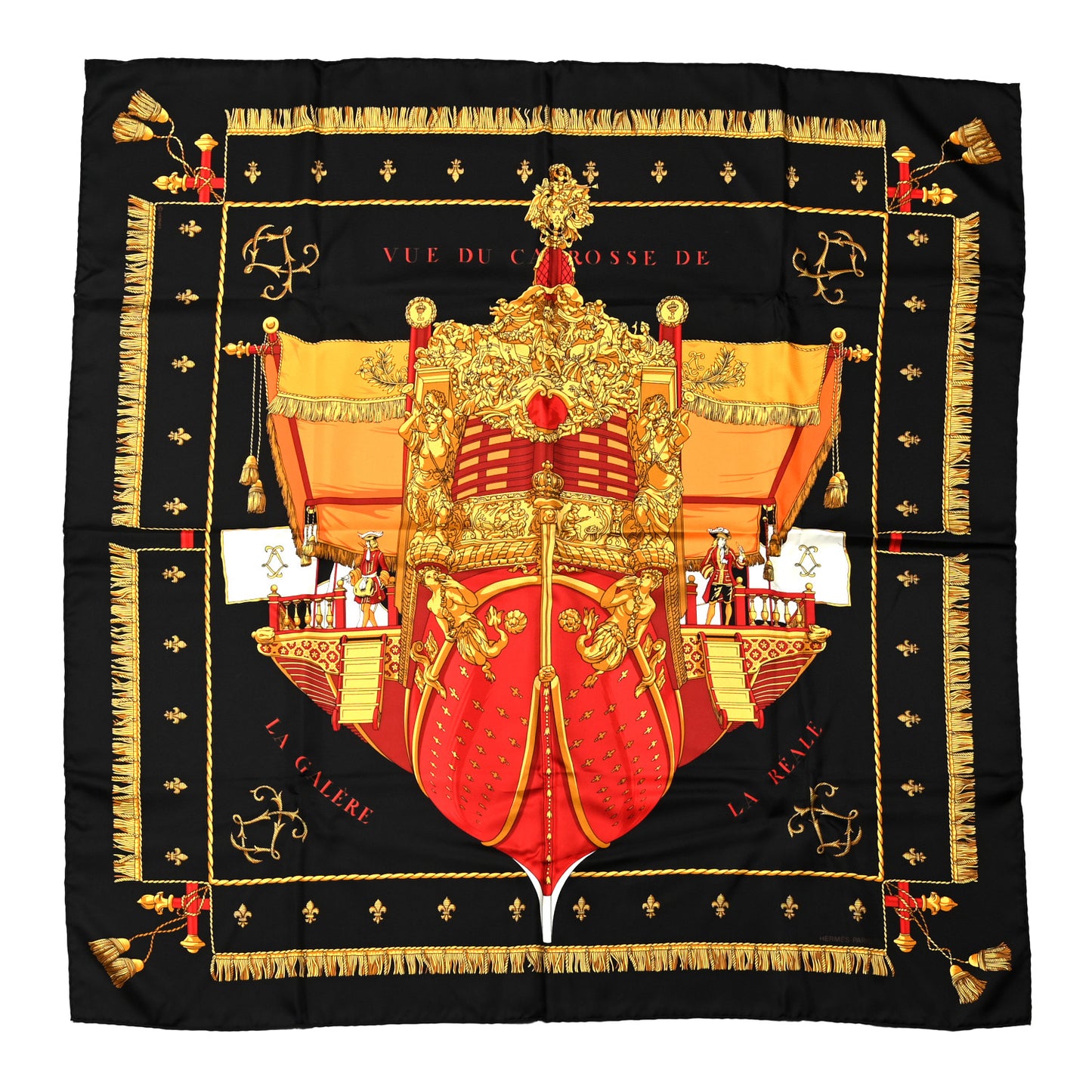 Silk Vue Du Carosse De La Galere La Reale Scarf 90