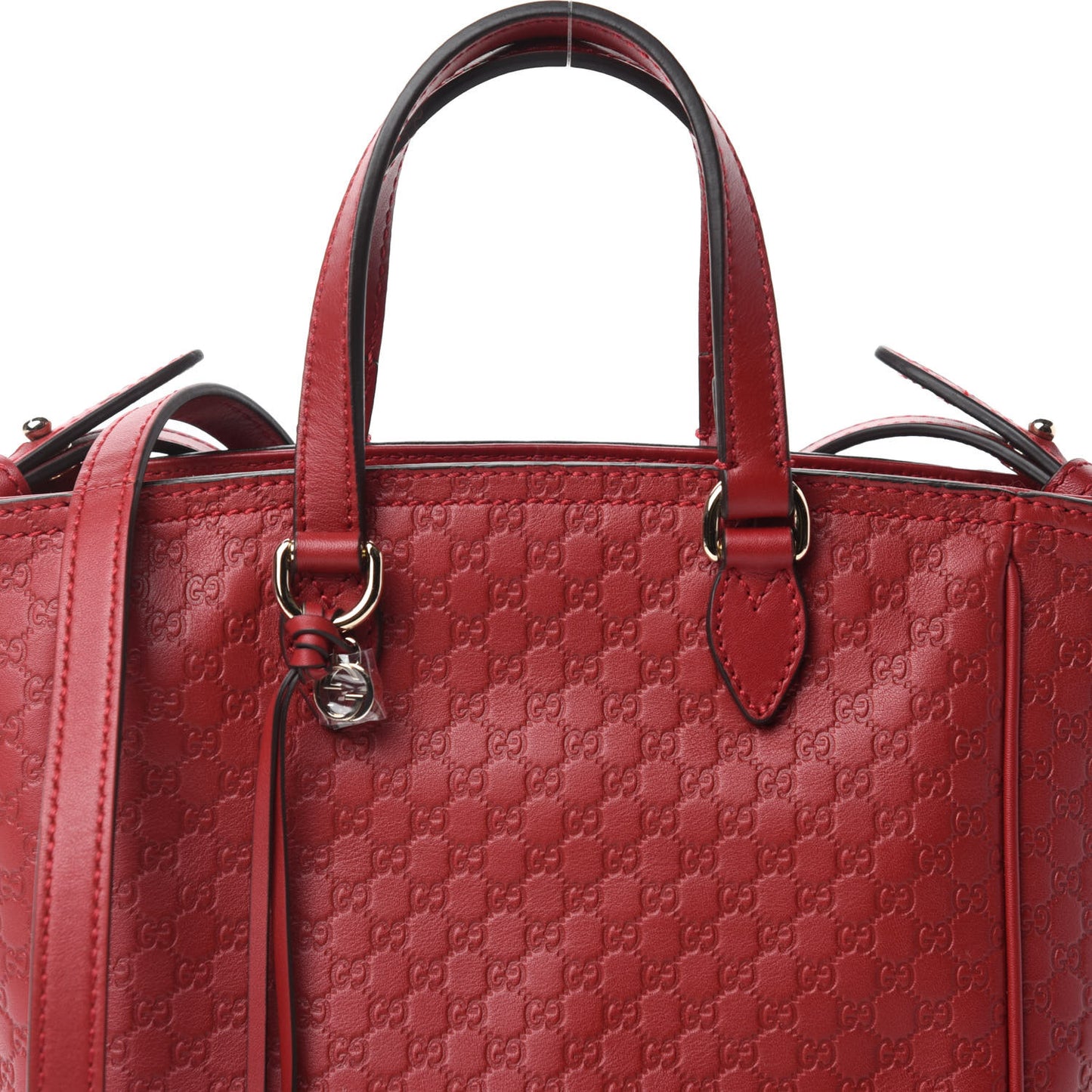 Microguccissima Small Bree Tote Red