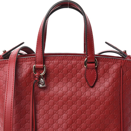 Gucci Microguccissima Small Bree Tote Red 11 of 11