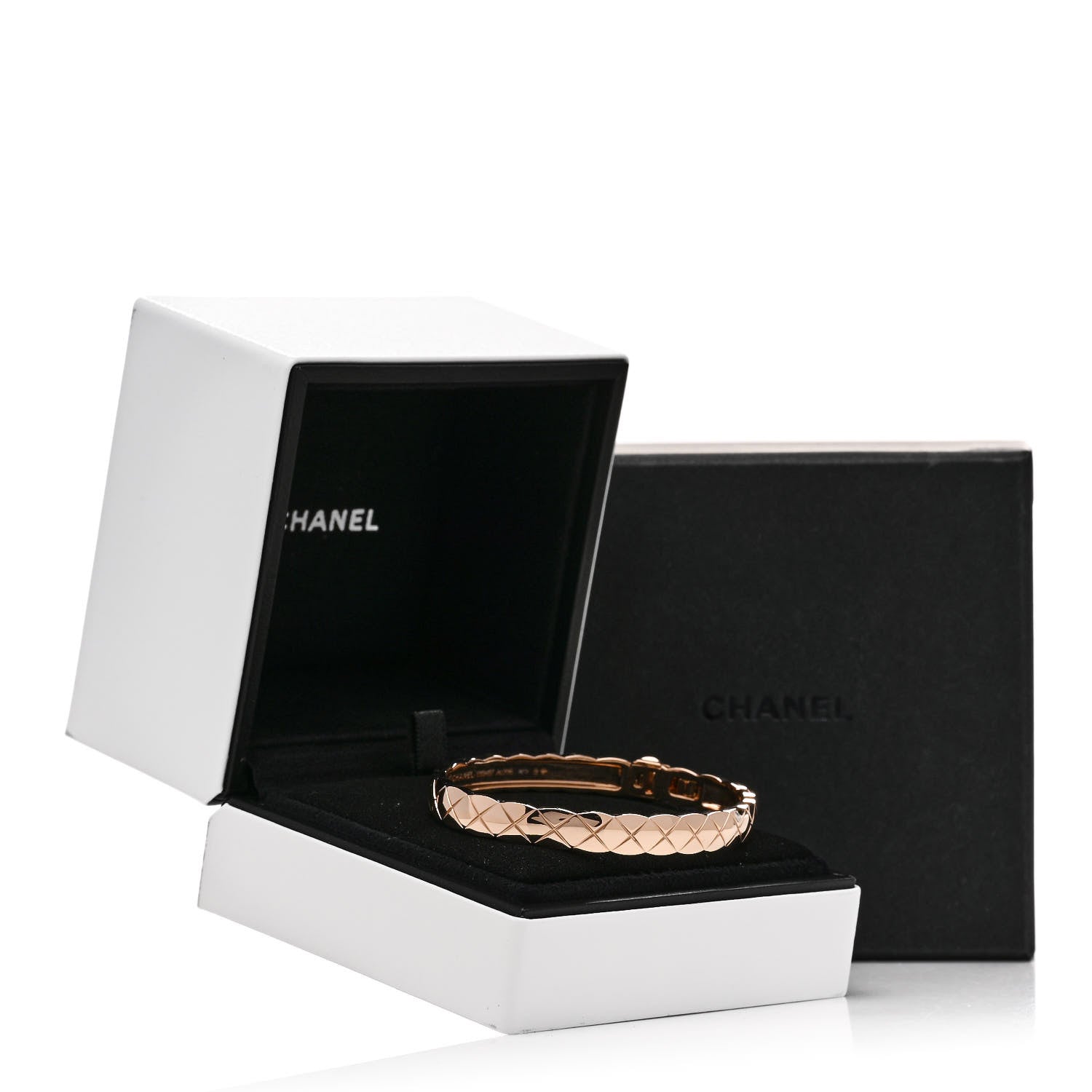 Chanel 18K Beige Gold Coco Crush Bangle Bracelet S 4 of 4