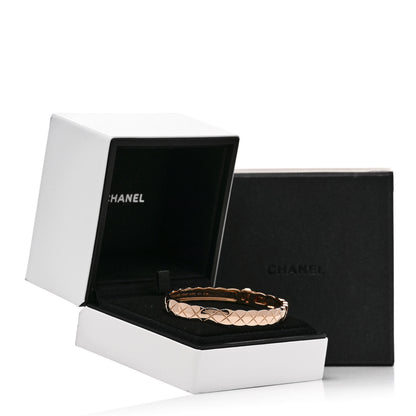 Chanel 18K Beige Gold Coco Crush Bangle Bracelet S 4 of 4