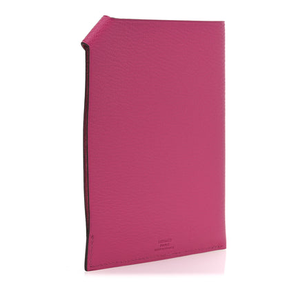 Hermes Chevre Chamkila Tarmac PM Passport Holder  Rose Tyrien 3 of 8