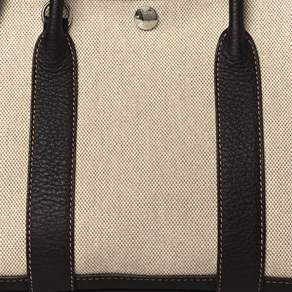 Hermes Buffle Skipper Toile Garden Party 30 TPM Marron Fonce 7 of 9