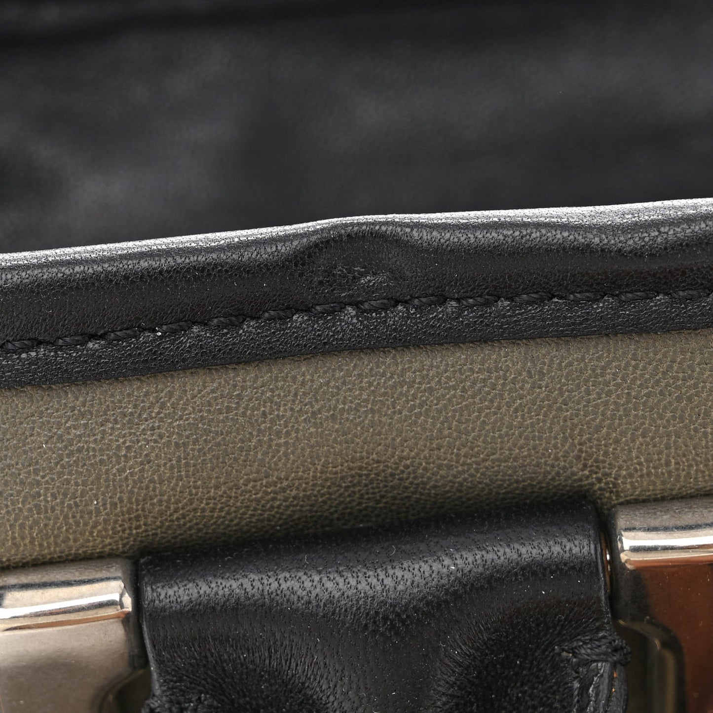 Tumbled Lambskin Ethel Satchel Black