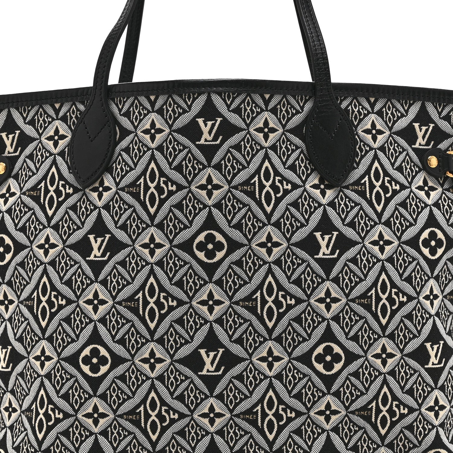 Louis Vuitton Jacquard Since 1854 Neverfull MM Grey 8 of 11