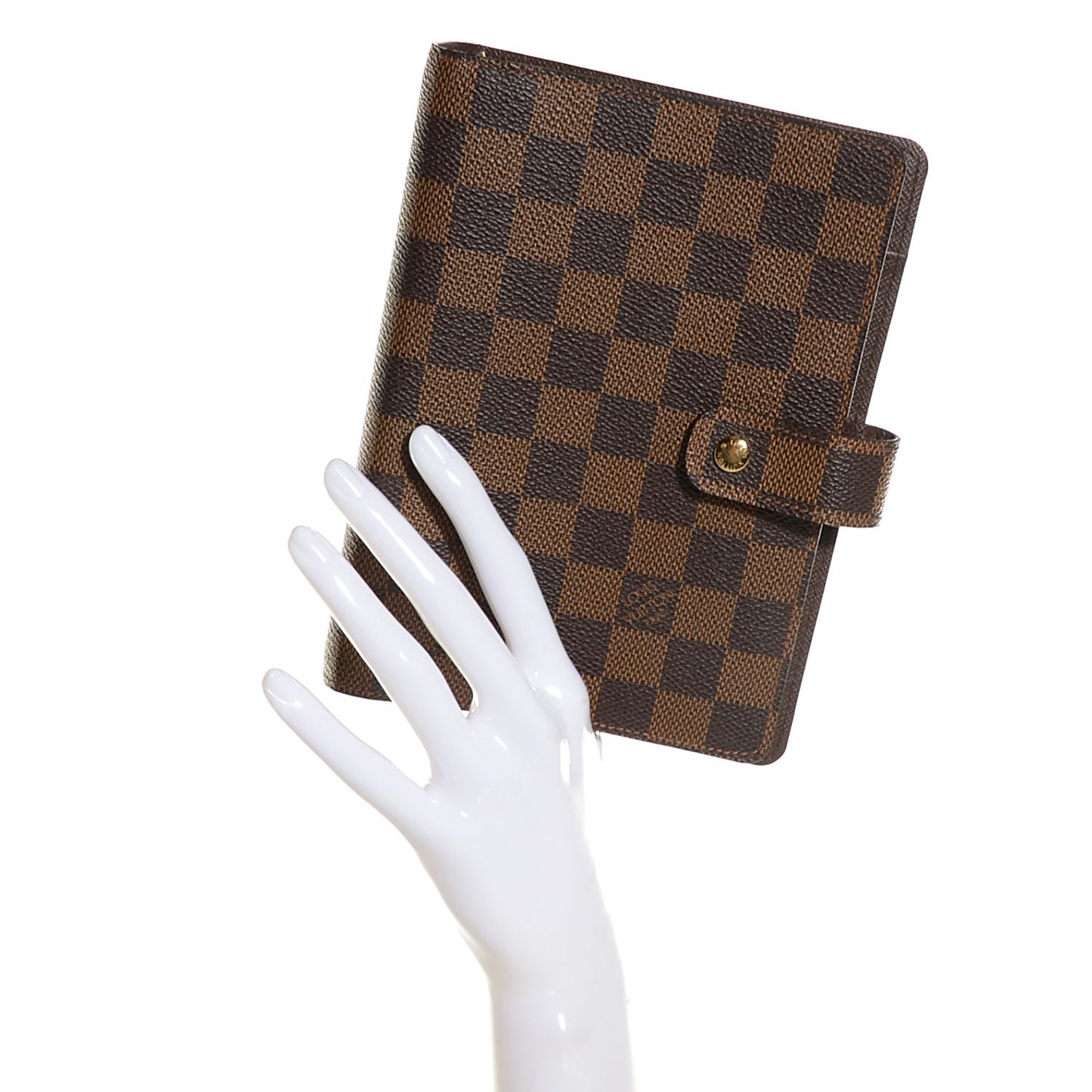 Damier Ebene Medium Ring Agenda Cover