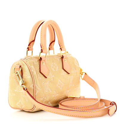 Louis Vuitton Monoglam Nano Speedy Beige 3 of 10