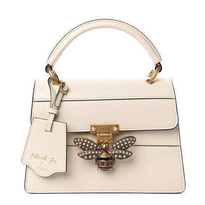 Gucci Calfskin Small Queen Margaret Top Handle Bag Mystic White 1 of 10