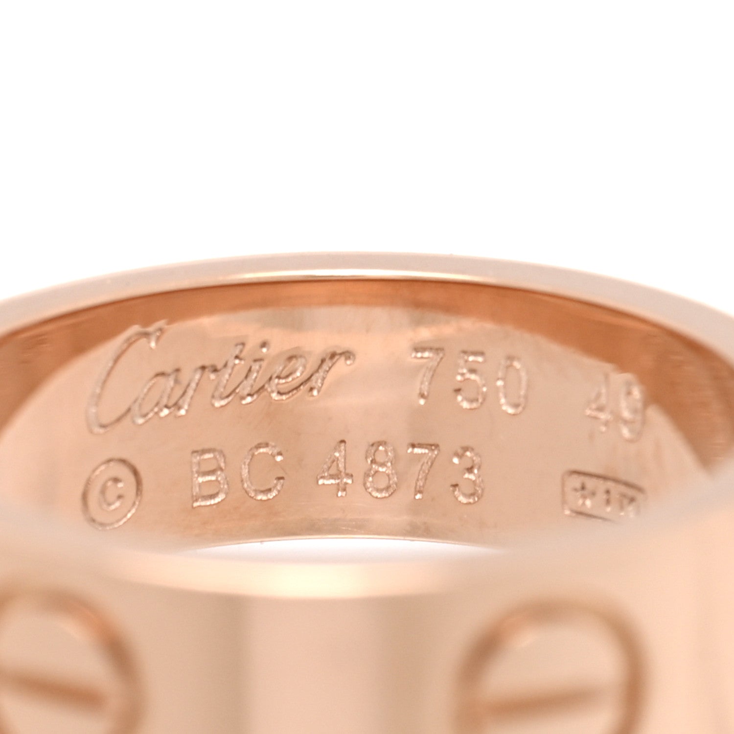 Cartier 18K Pink Gold 5.5mm LOVE Ring 49 4.75 4 of 4