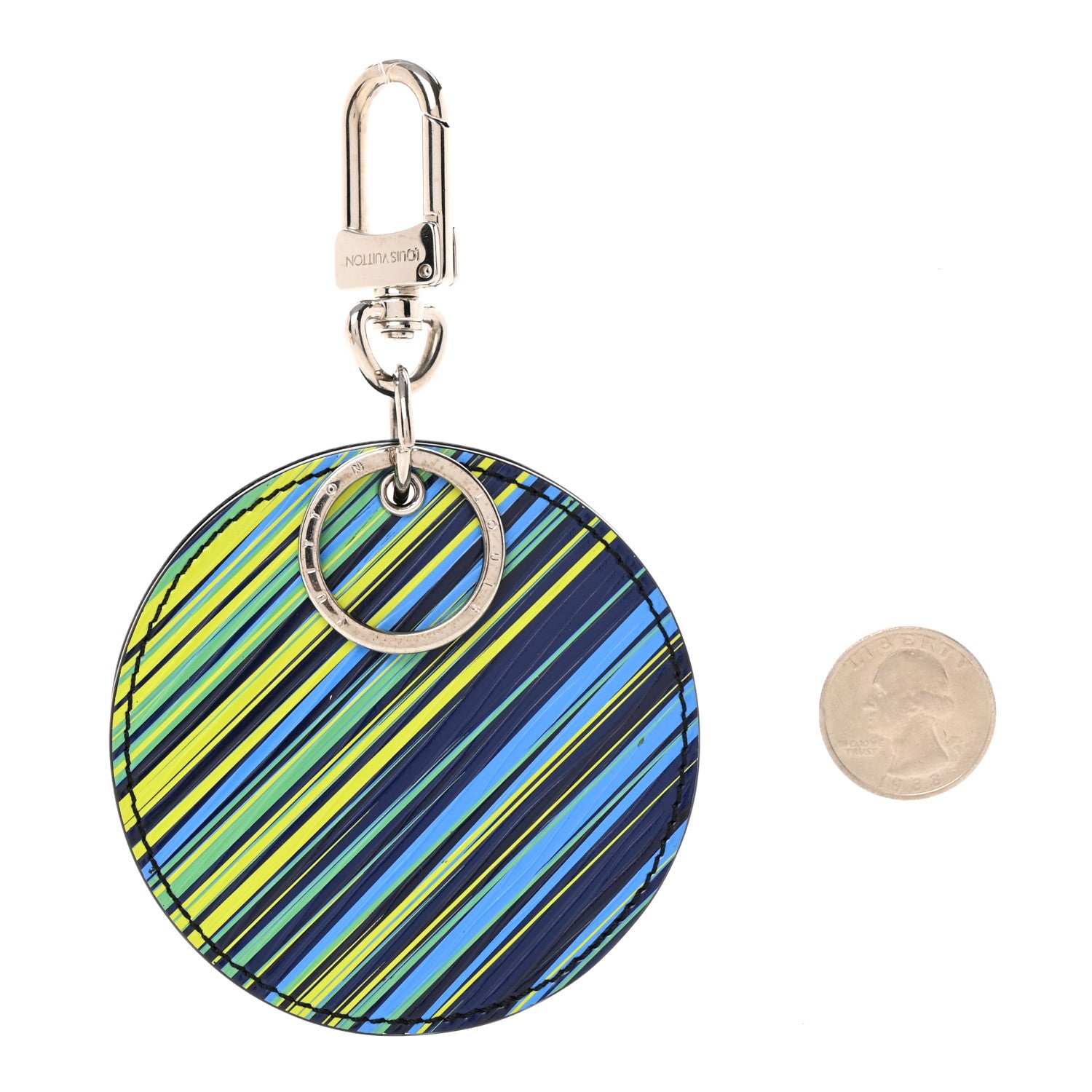 Louis Vuitton Epi Tropical Printed Mirror Bag Charm Key Holder Vert Rouge 2 of 6