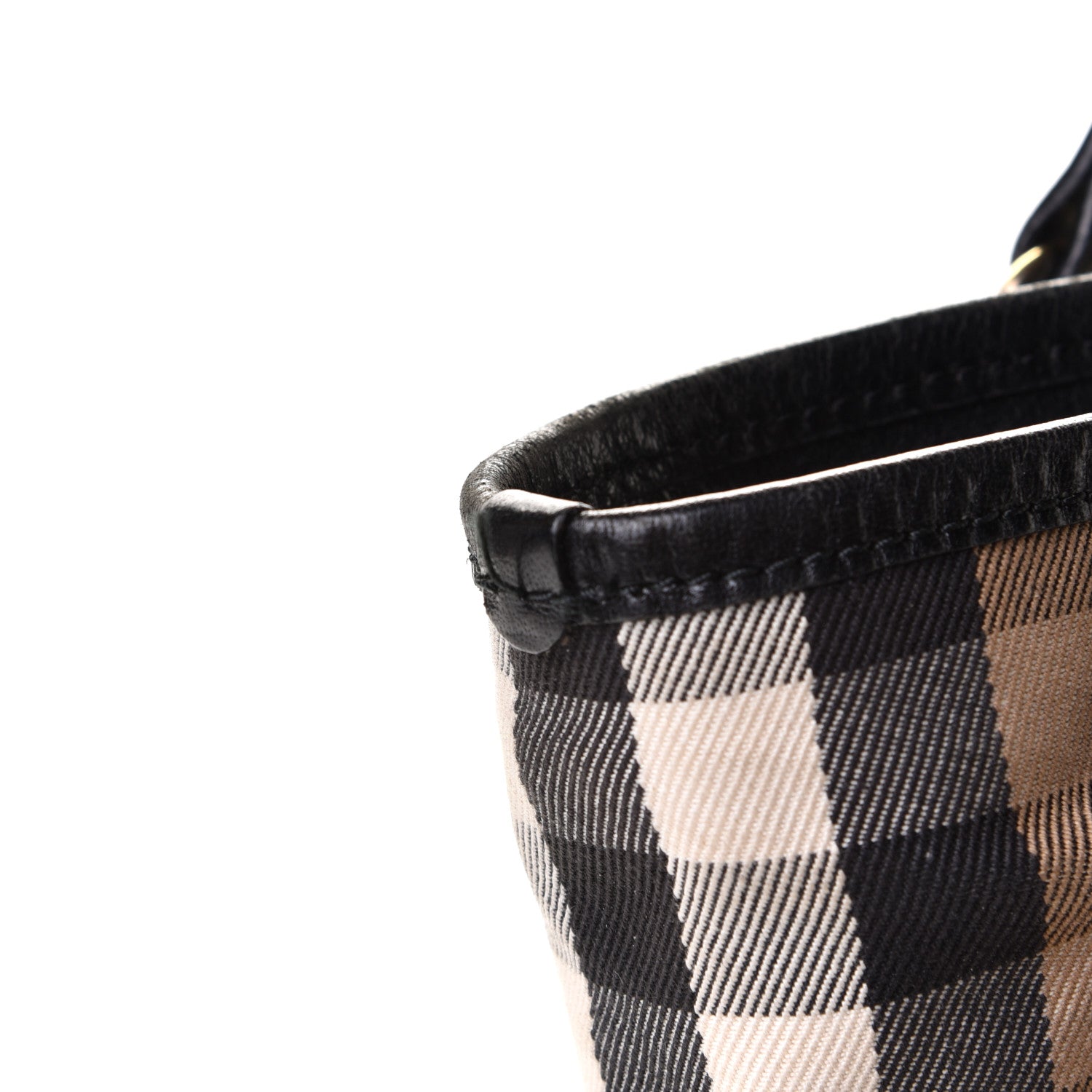 Burberry House Check Small Canterbury Tote Black 6 of 6