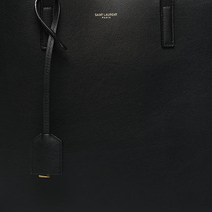 Saint Laurent Calfskin Large Shopping Tote Black 10 of 12