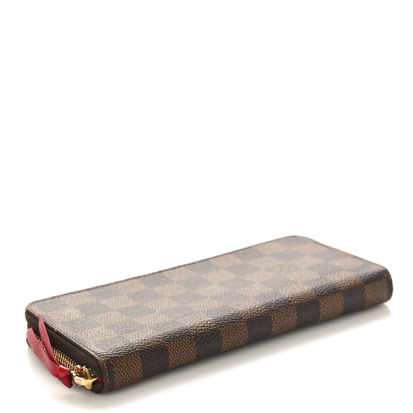 Damier Ebene Clemence Wallet Cherry