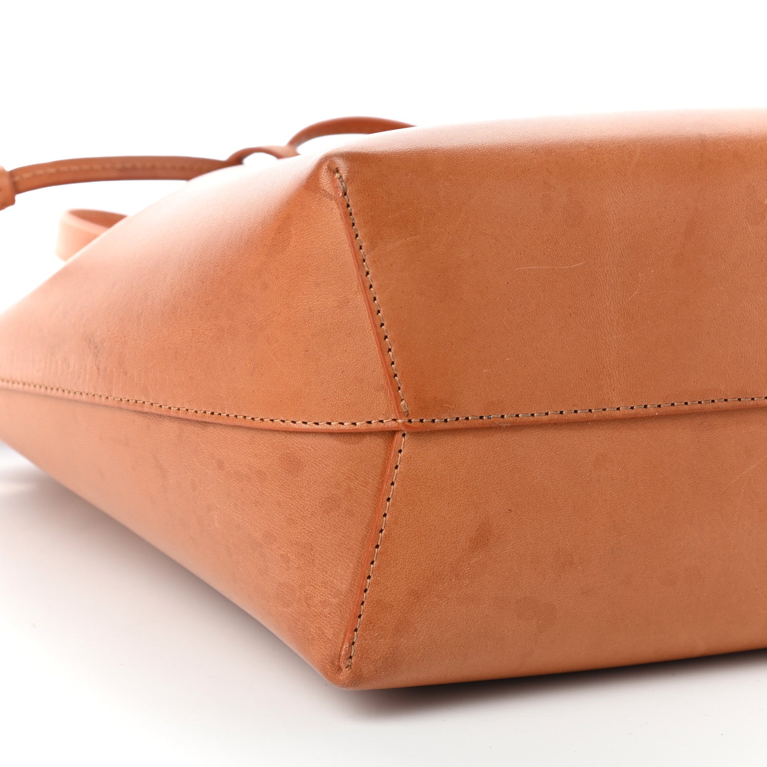 Mansur Gavriel Vegetable Tanned Calfskin Mini Bucket Bag Camello Azzurro 8 of 10