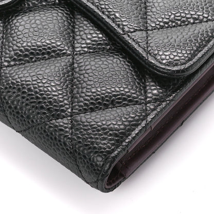 Chanel Caviar Quilted Large Flap Wallet Black 11 of 13