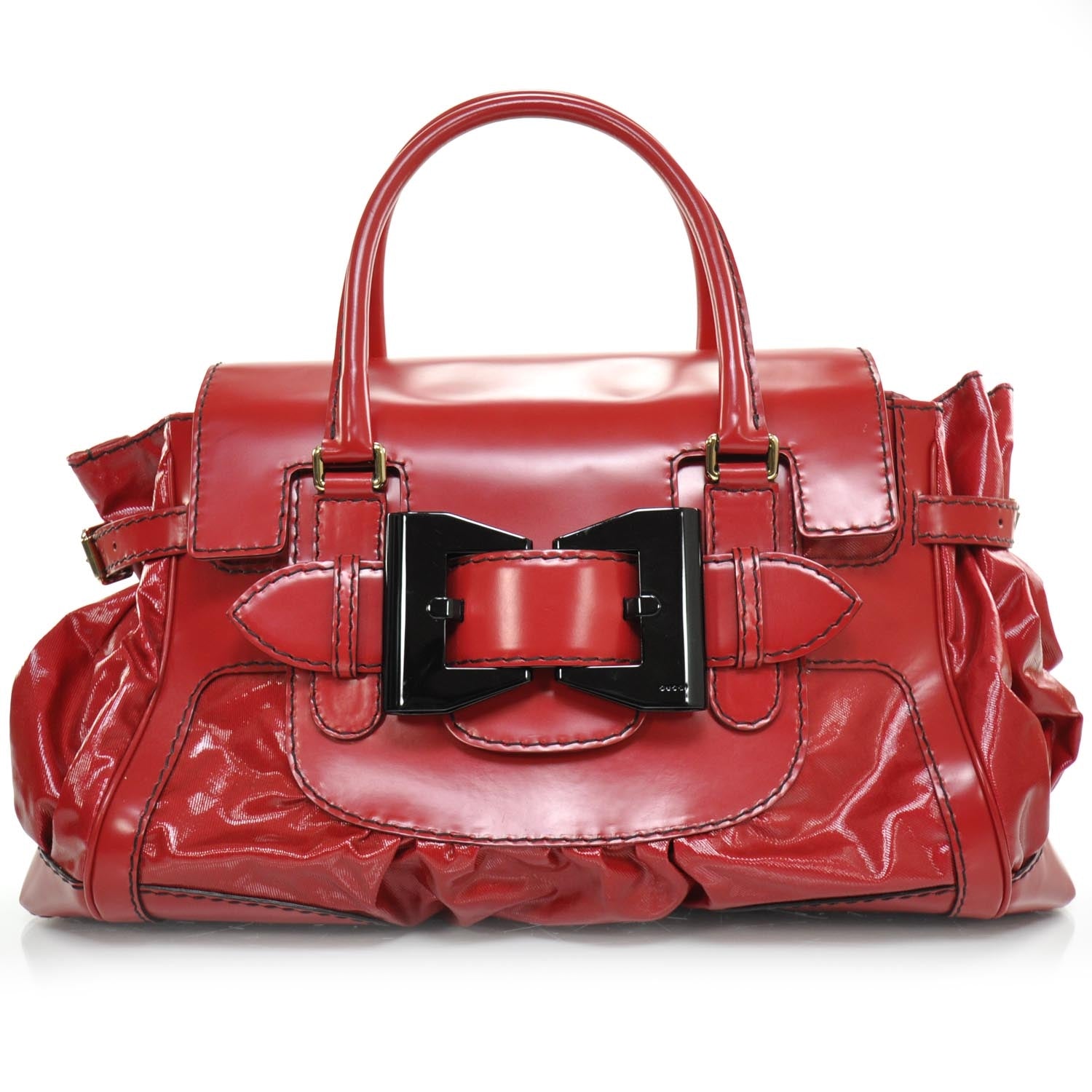 Gucci Dialux Queen Tote Red 1 of 11