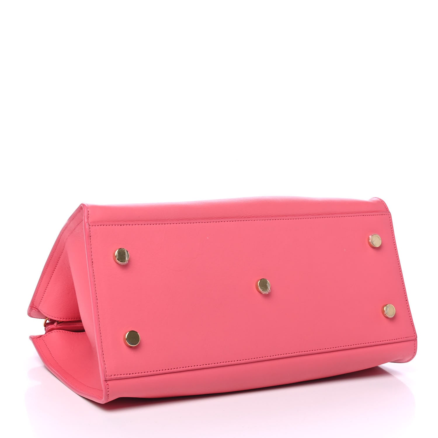 Saint Laurent Calfskin Small Monogram Cabas Coral 3 of 4
