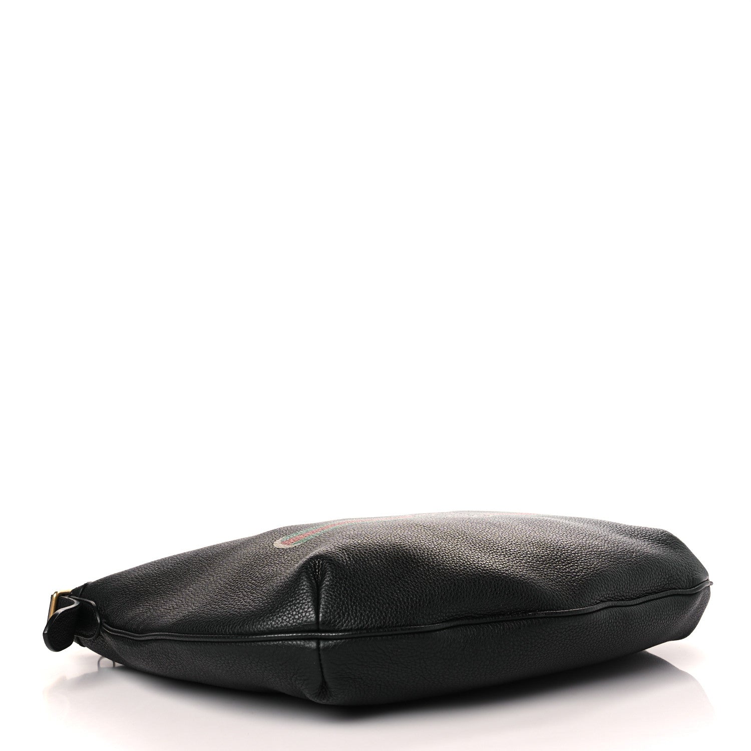 Gucci Grained Calfskin Logo Half Moon Hobo Black 4 of 9