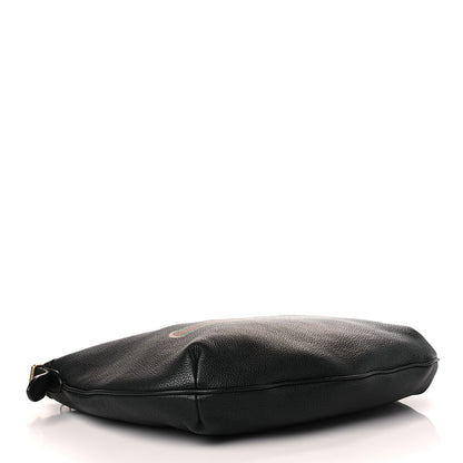 Gucci Grained Calfskin Logo Half Moon Hobo Black 4 of 9