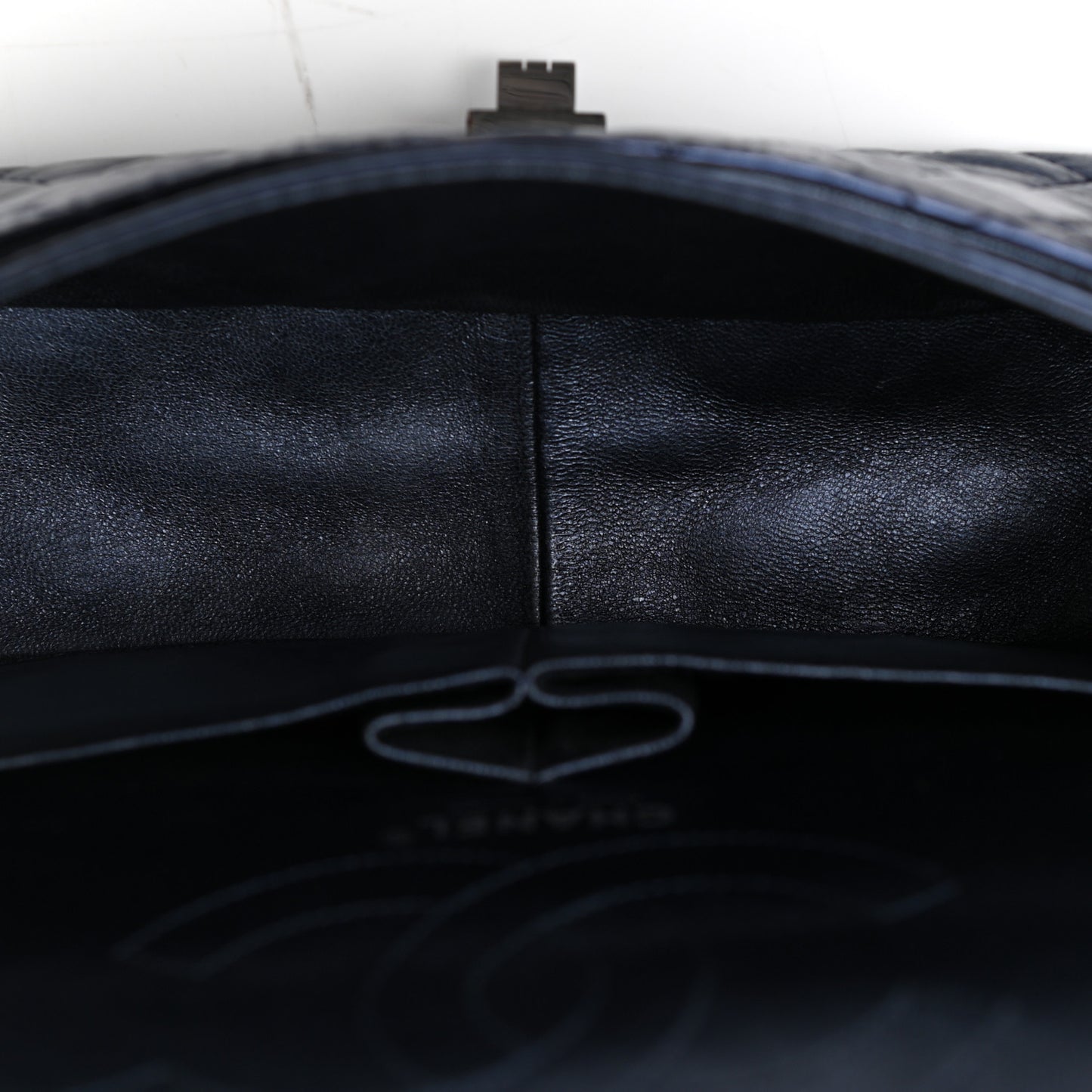 Metallic Calfskin Quilted 2.55 Reissue 226 Flap Dark Navy Blue