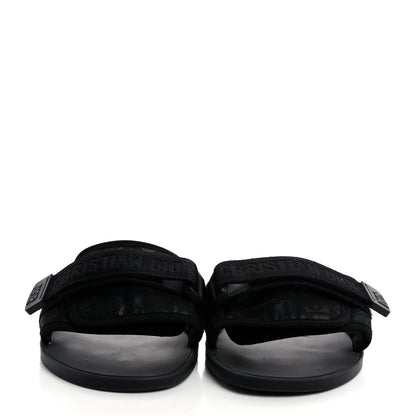 Christian Dior Technical Stretch Fabric Camouflage Dio(r)evolution Slide Sandals 41 Black Military 2 of 8