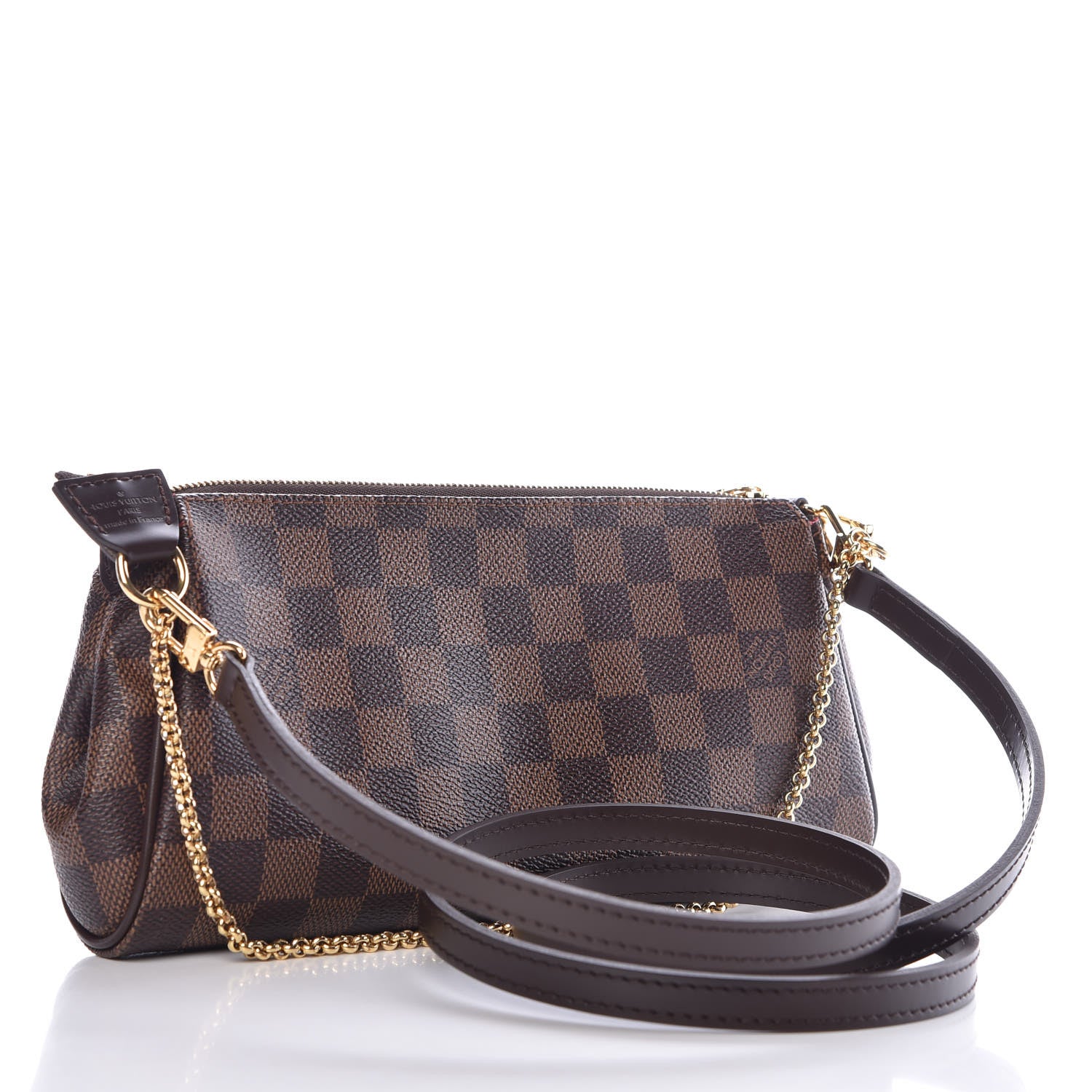 Louis Vuitton Damier Ebene Eva Clutch 3 of 8