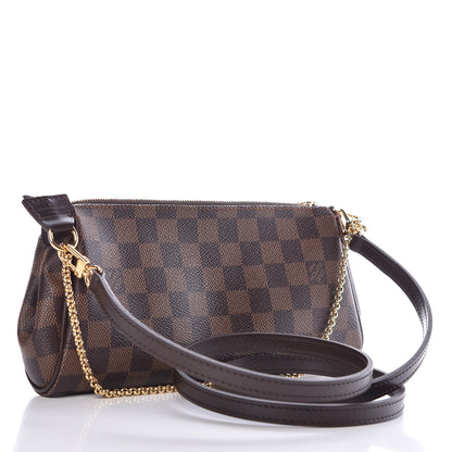 Louis Vuitton Damier Ebene Eva Clutch 3 of 8