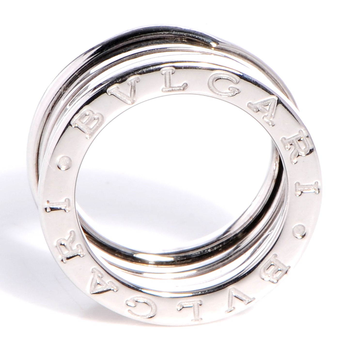 18K White Gold B.Zero1 Three-Band Ring 47 4