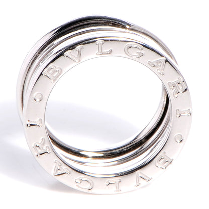 Bulgari 18K White Gold B.Zero1 Three-Band Ring 47 4 4 of 5