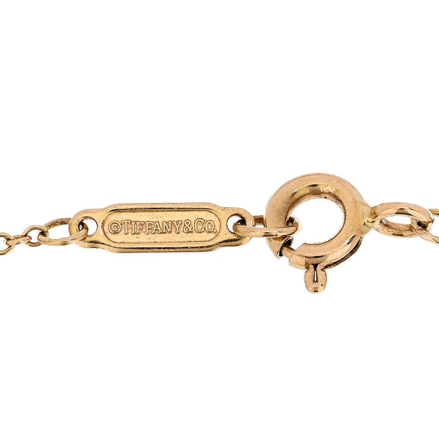 Tiffany 18K Yellow Gold Diamond Heart Bracelet 3 of 5