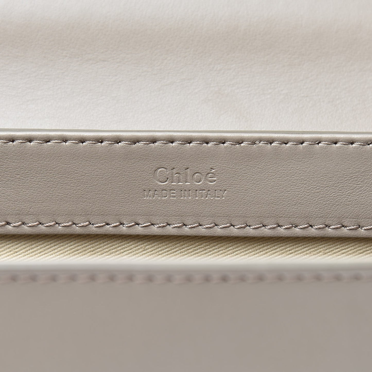 Calfskin Small C Double Carry Motty Grey