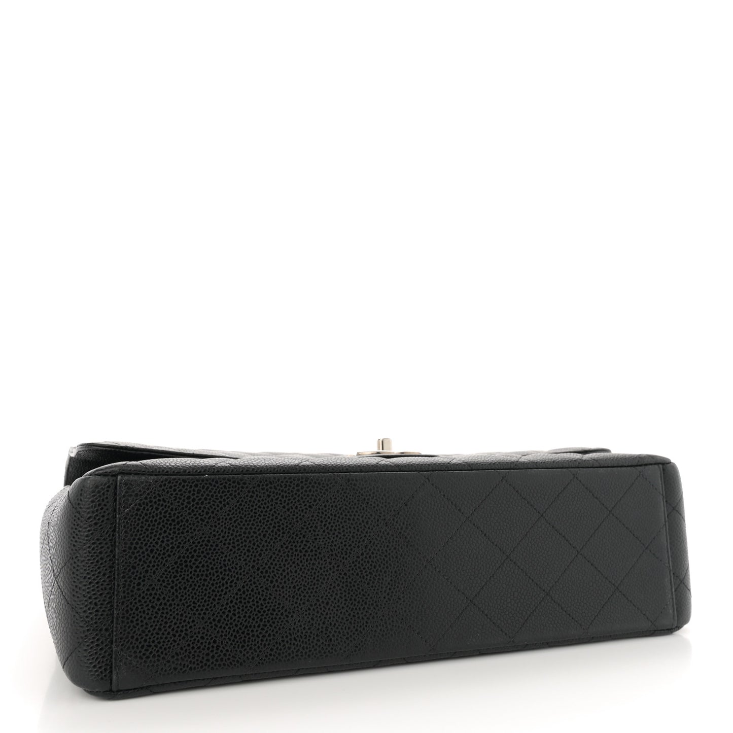 Caviar Quilted Maxi Double Flap Black