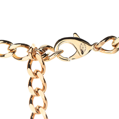Chanel Glazed Calfskin Crystal CC Camellia Long Necklace Gold 6 of 7
