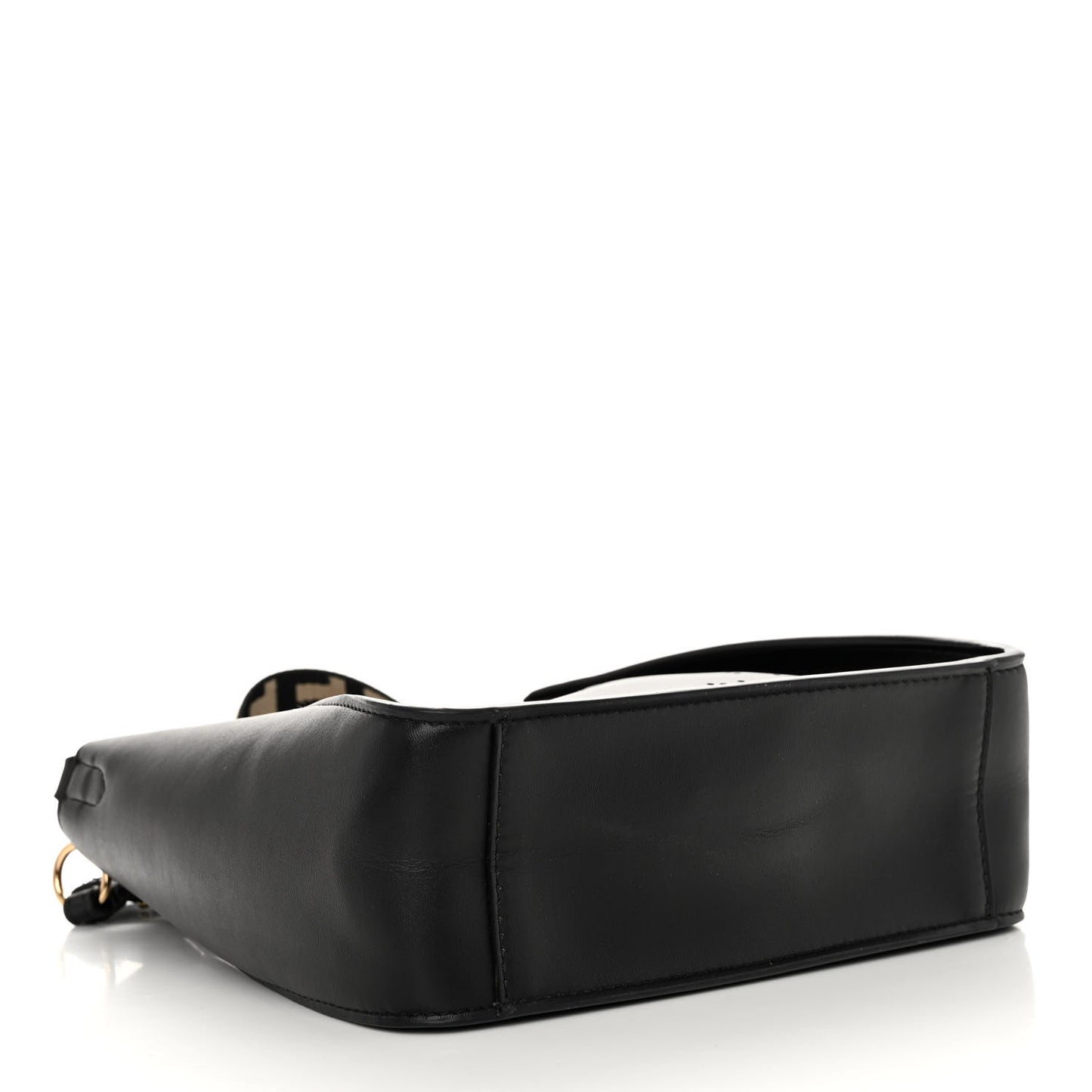 Eco Alter Nappa Perforated Logo Mini Crossbody Black