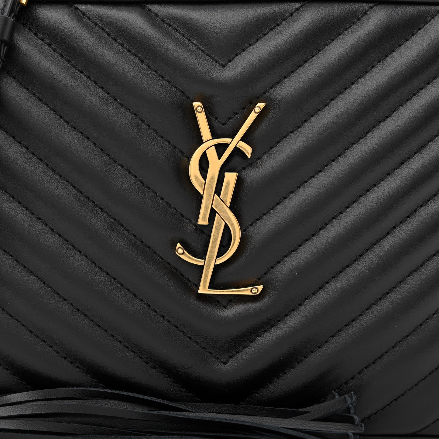 Calfskin Matelasse Monogram Lou Camera Bag Black